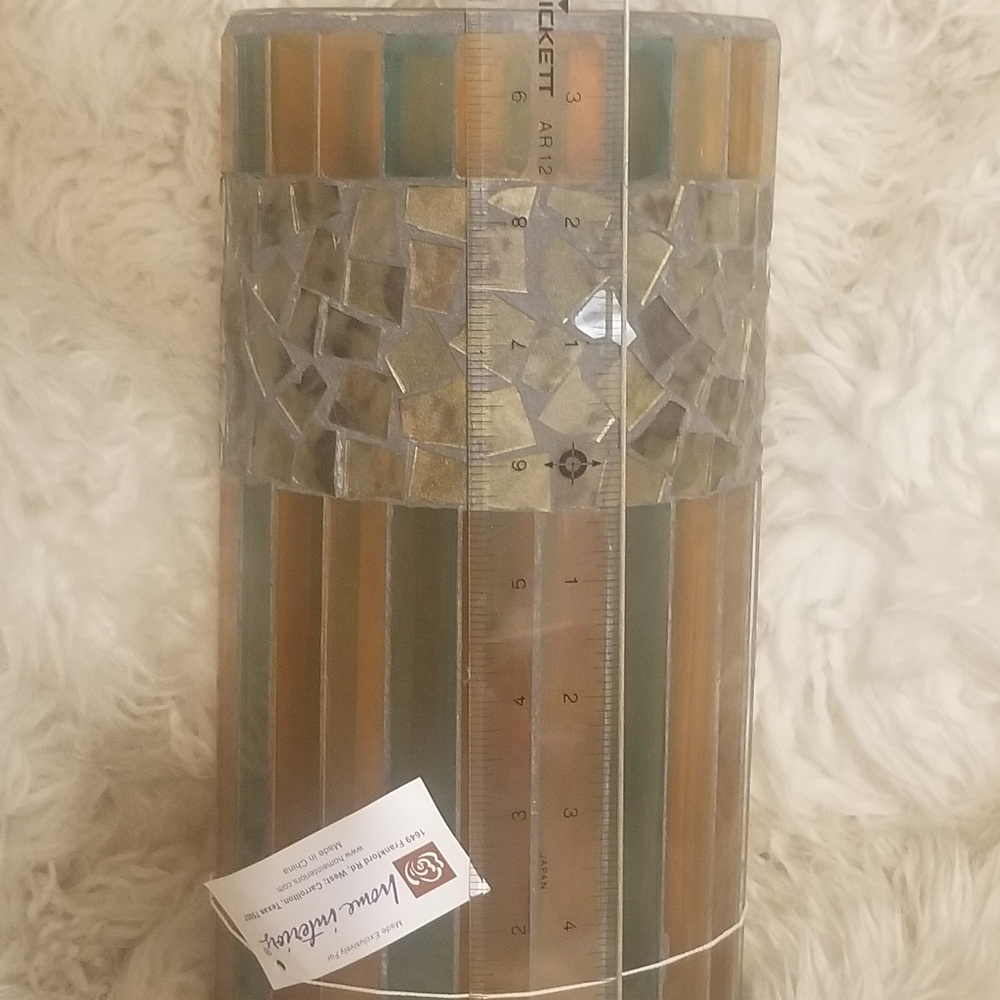 Home interiors stained glass candle holder - Picture 4 of 6